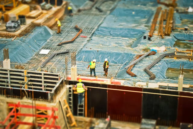 Chantier de construction pour Vinci Construction France